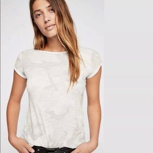 Free People Light Camo T-Shirt
